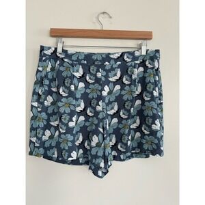 Loft Outlet Pleated Floral Shorts Size 10